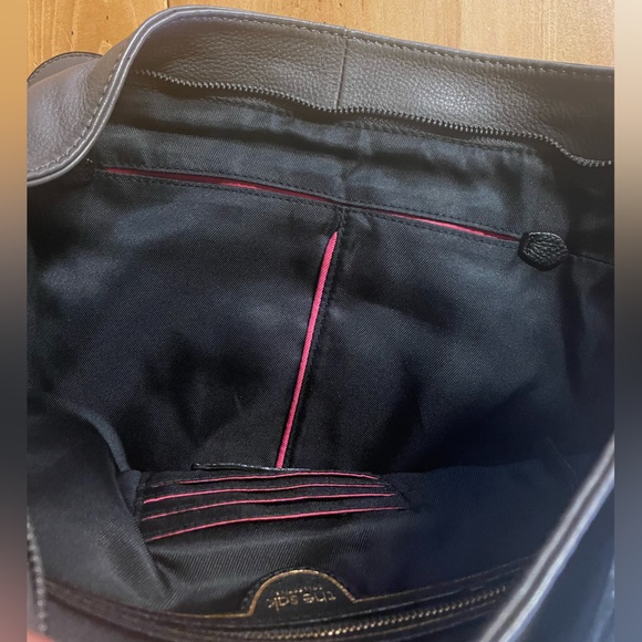 THE SAK COLLECTIVE Gray Soft Leather Braided Woven Shoulder Hobo Bag - Picture 8 of 11